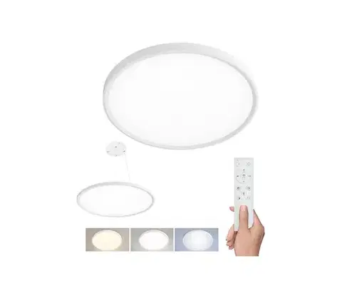 Svietidlá  WO8022 - LED stropné/prisadené/závesné svietidlo LED/40W/230V 3000–6500K + diaľkové ovládanie WO8022
