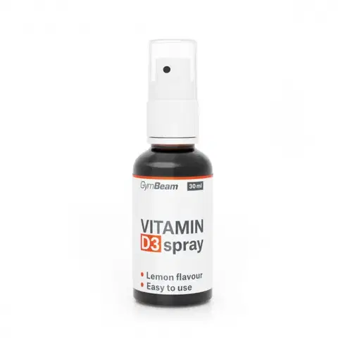 Vitamín D GymBeam Vitamín D3 Sprej 1000 IU citrón