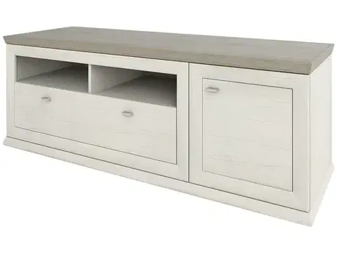 TV stolíky NABBI Orentano TV-E-1502-1D/1DR tv stolík pino aurelio / madagascar / nelson