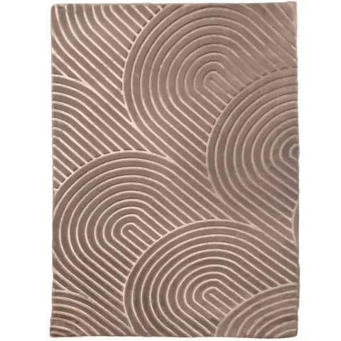 Koberce a koberčeky KONDELA Luvre koberec 100x150 cm svetlohnedá