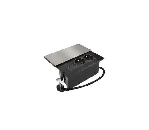 Predlžovacie káble  PP128C-PD20-HDMI - Vstavaná zásuvka 20W 2 zásuvky +USB-A+ USB-C+ HDMI PP128C-PD20-HDMI