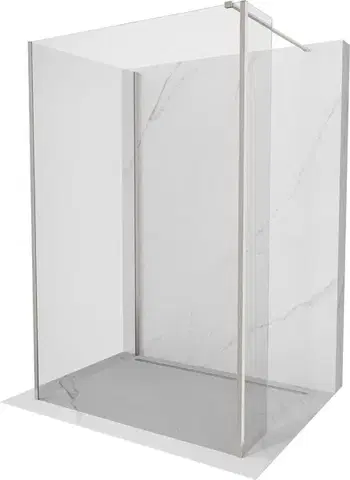 Sprchové dvere MEXEN/S - Kioto Sprchová zástena WALK-IN 120 x 120 x 30, transparent, nikel kefovaná 800-120-120-221-97-00-030