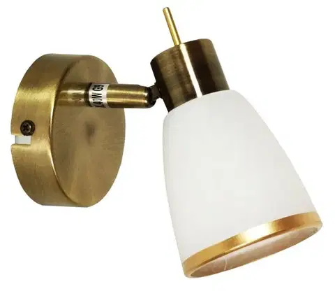 Bodové svetlá Patinovaná/biela nástenná lampa Lampa Regent