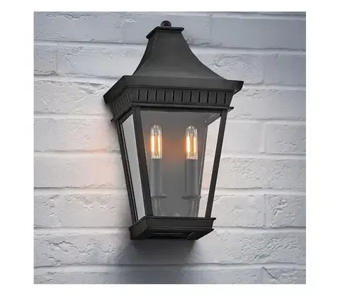Svietidlá Elstead Hinkley HK-CHAPEL-HILL7-MB - Vonkajšie svietidlo CHAPEL HILL 2xE14/40W/230V IP44 HK-CHAPEL-HILL7-MB