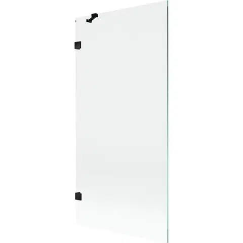 Sprchové dvere MEXEN/S - Lunar vaňová zástena FIX 90 x 150, transparent, čierna 897-090-000-70-00