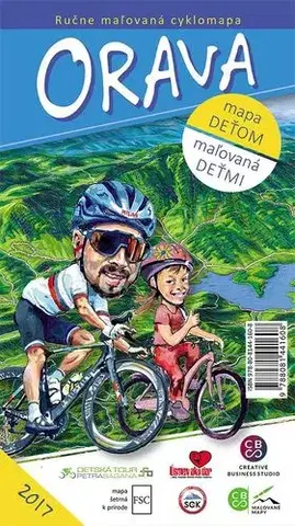 Voda, lyže, cyklo Orava - mapa deťom (cyklomapa)