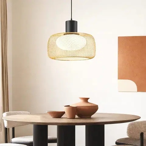 Stropná svetla Lampa wisząca Sopra 40 czarno złota metalowa nad stół do salonu