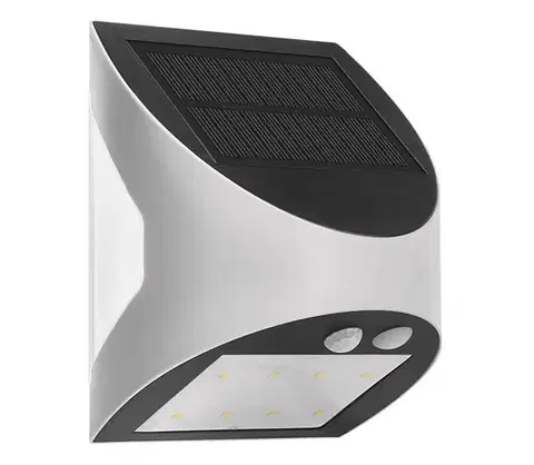 Svietidlá  LED Solárne nástenné svietidlo so senzorom LUMI LED/3,7W 1200mAh IP54 biela ZG172S