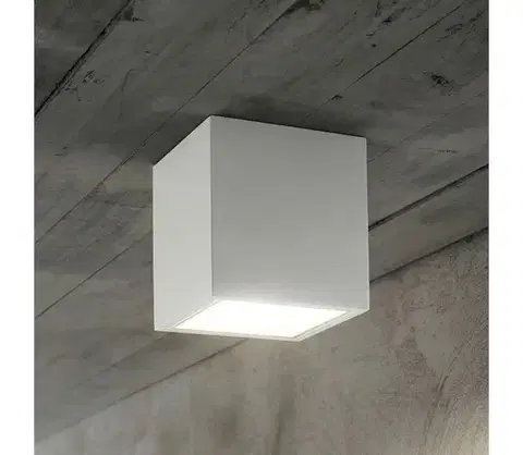 Svietidlá Ideal Lux - Vonkajšie bodové svietidlo TECHO 1xGU10/20W/230V 9x9 cm IP54 biela 251561
