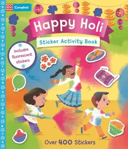 Nalepovačky, vystrihovačky, skladačky Happy Holi Sticker Activity Book - Campbell Books