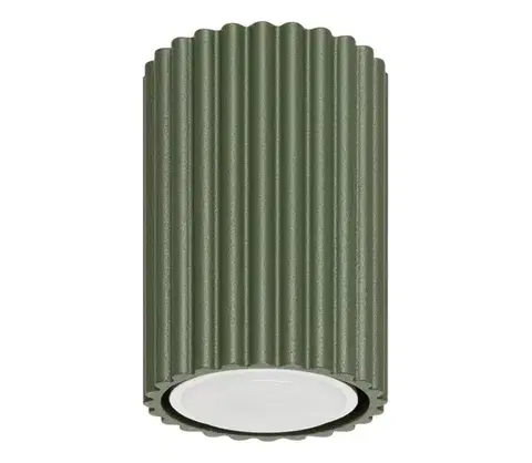 Svietidlá  SL.1606 - Bodové svietidlo KARBON 1xGU10/10W/230V 10 cm zelená SL.1606