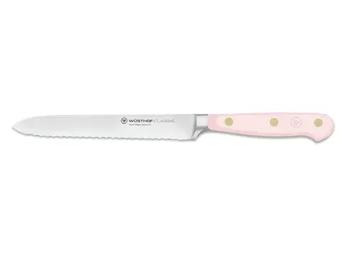 Nože na údeniny (salámu) WÜSTHOF Nôž na údeniny Wüsthof CLASSIC Colour - Pink Himalayan 14 cm 