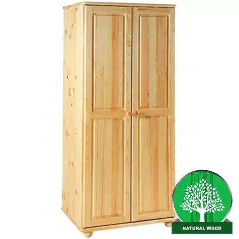 Šatníkové skrine Borovicova skriňa Merkury SOS 85 cm