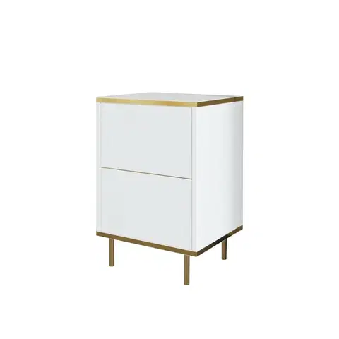 Konferenčné stolíky Nočný stolík Imaj White and Gold