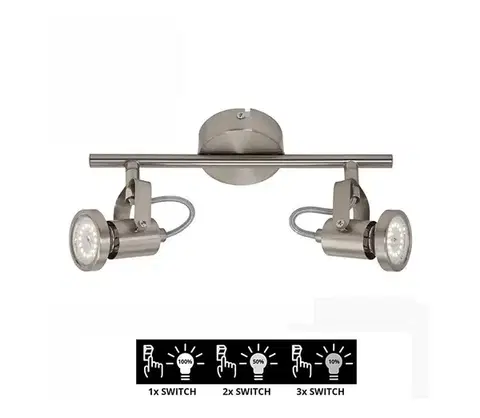 Svietidlá Briloner 2712-022 - LED Stmievateľné bodové svietidlo SEMPLICE 2xGU10/5W/230V 2712-022