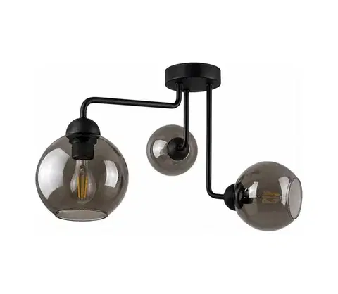 Svietidlá Keter Lighting Prisadený luster OSMO 3xE27/60W/230V čierna 1199/22