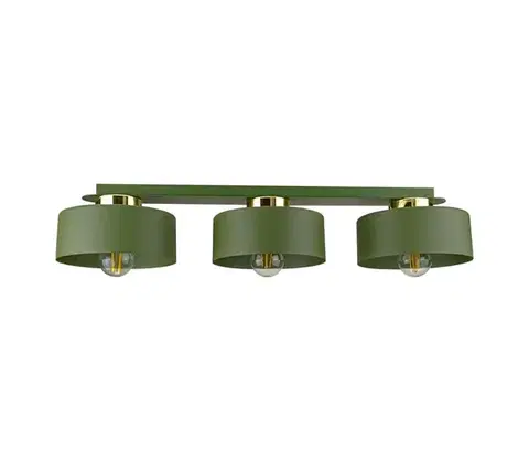 Svietidlá Keter Lighting Stropné svietidlo IGNIA 3xE27/60W/230V zelená/zlatá 3385