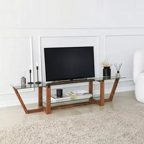 TV stolíky TV stolík Amalfi - Walnut