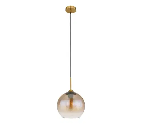 Svietidlá Globo 15788H - Závesné svietidlo JAMESSA na lanku 1xE27/60W/230V, mosadz 15788H