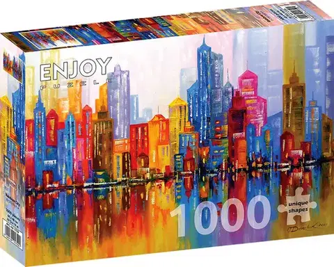 1000 dielikov Enjoy Puzzle Dúhové mesto 1000 Enjoy