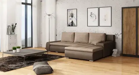 Rohové sedačky Rohová rozkladacia sedačka TARA, Berlin03/Madryt128