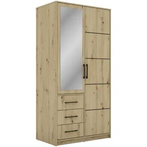 Šatníkové skrine Skriňa Bollate 2 Artisan