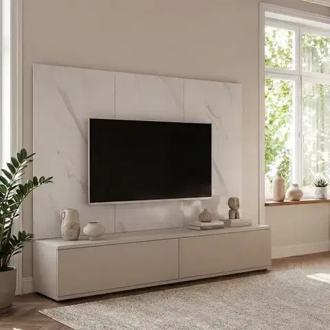 Obývacie steny Obývacia Stena Glam Ccmw Gl Kašmír/Marble Bianco