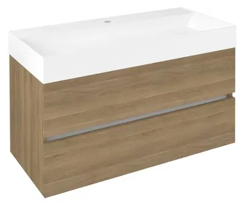 Umývadlá SAPHO - ODETTA umývadlová skrinka 95x50x43,5cm, dub cuneo DT100-2525