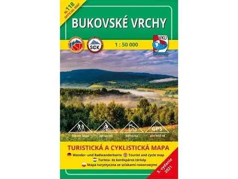 Voda, lyže, cyklo Bukovské vrchy TM 118 1:50 000, 5. vydanie (2021)