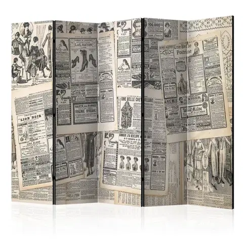 Paravány Paraván Vintage Newspapers Dekorhome