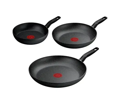 Panvice a hrnce Tefal - 3-dielna sada panvíc DARK ESAL G0069153