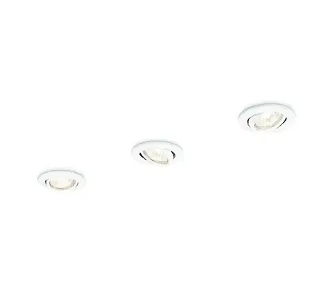 Svietidlá Philips 59243/31/E7 - SADA 3x Podhľadové svietidlo ENIF 1xGU10/50W/230V 59243/31/E7