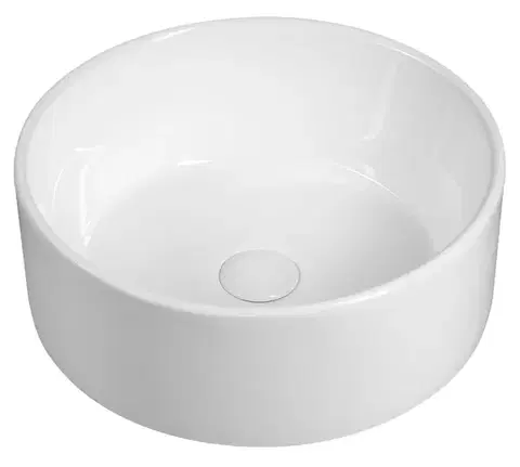 Umývadlá SAPHO - Keramické umývadlo na dosku, priemer 40cm, biela FB48150