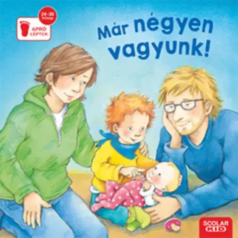 Leporelá, krabičky, puzzle knihy Már négyen vagyunk! - Sabine Cunová