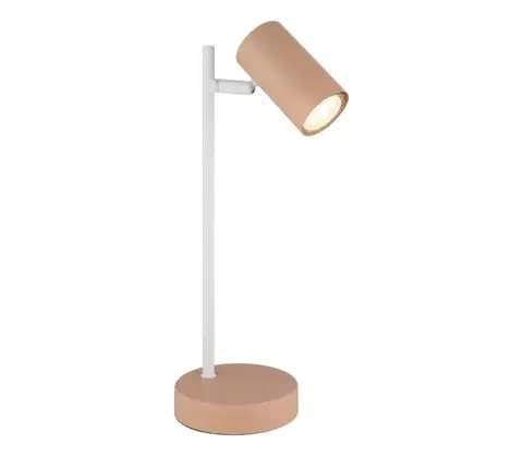 Lampy Globo 57911TP - Stolná lampa ROBBY 1xGU10/5W/230V oranžová 57911TP