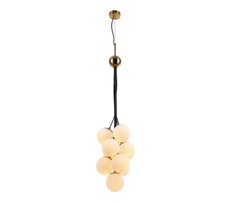 Svietidlá  109004 - Luster na lanku GRAPES 10xE27/7W/230V bronz/biela 109004