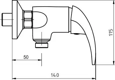 Kúpeľňové batérie NOVASERVIS - Sprchová batéria 150 mm Metalia 55 chróm 55061,0