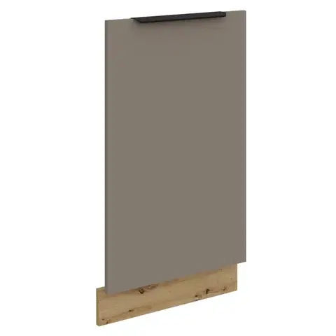 Kuchynské dolné skrinky KONDELA Frisbo ZM dvierka na umývačku 71,3x44,6 cm sandgrau / dub artisan
