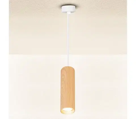 Svietidlá BRILAGI - Luster na lanku SELE 1xGU10/30W/230V biela/dekor duba WO-P6-OEM