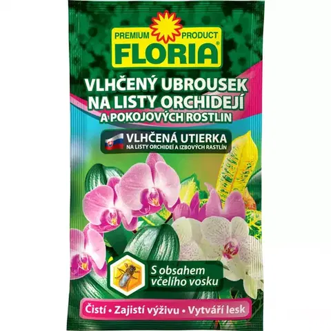 Záhrada Floria vlhčené obrúsky na orchidey a izbové rastliny