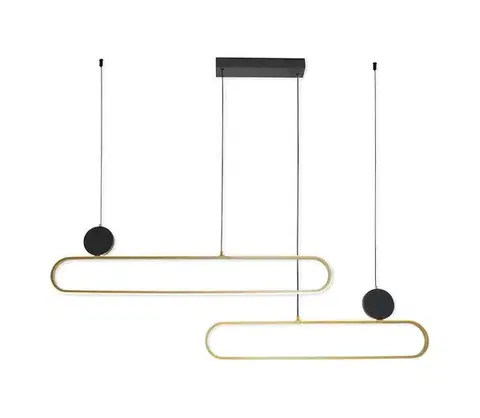 Svietidlá  LED luster na lankách FLORENTYNA LED/48W/230V 4000K zlatá/čierna 333902