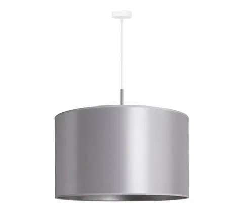 Svietidlá  - Luster na lanku CANNES 1xE27/15W/230V pr. 50 cm strieborná 602372