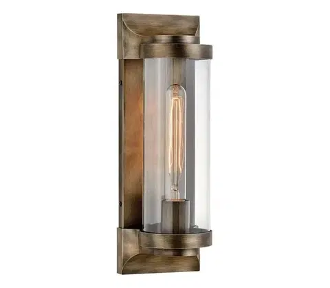 Svietidlá Elstead Quintiesse QN-PEARSON-M-BU - Vonkajšie nástenné svietidlo PEARSON M 1xE27/60W/230V IP44 bronz QN-PEARSON-M-BU