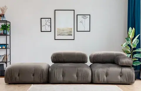 Kreslá Kreslo / Jednomiestna pohovka Bubble L1 - Grey