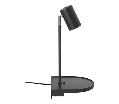 Svietidlá Nordlux - nástenné svietidlo s poličkou CODY 1xGU10/15W/230V čierne 2112001003
