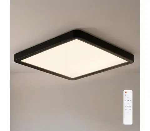 Svietidlá BRILAGI -LED stmievateľné stropné svietidlo ESTELA SQUARE LED/36W/230V 31x31 cm čierna+DO WO800-OEM52-BLK-REM