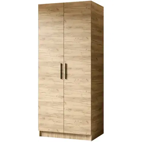 Šatníkové skrine Skriňa Gold 2d Dub Craft Zlatý/Dub Craft Zlatý