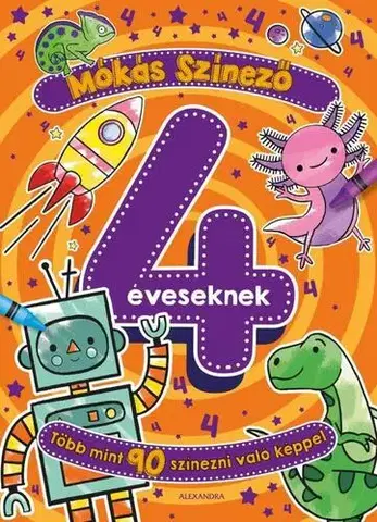 Pre deti a mládež - ostatné Mókás színező 4 éveseknek