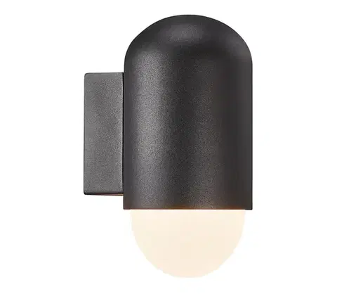 Svietidlá Nordlux - Vonkajšie nástenné svietidlo HEKA 1xE27/60W/230V IP54 čierna 2118211003