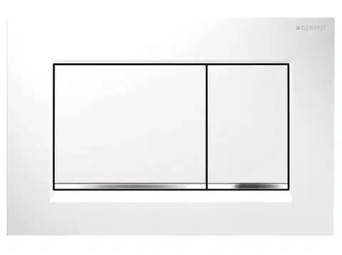 Záchody GEBERIT SIGMA30 ovládacie tlačítko, biela lesk/chróm 115.883.KJ.1